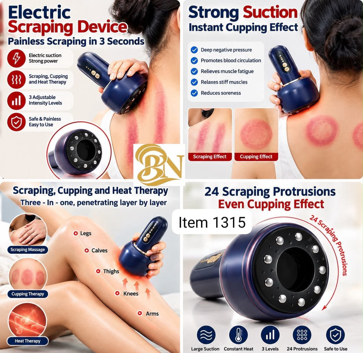 Smart Electric Vacuum Suction Scraping Therapy Massager