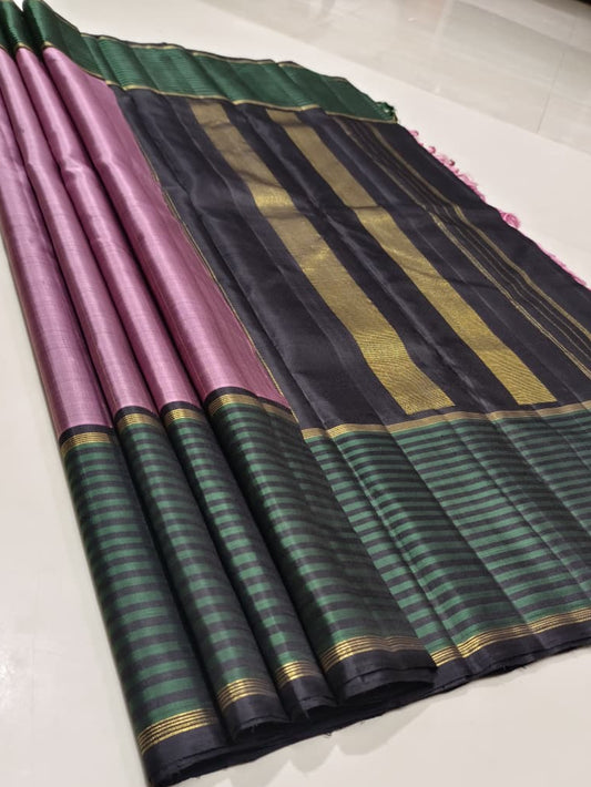 Silk Weaving Double Warp Fancy Model Saree
