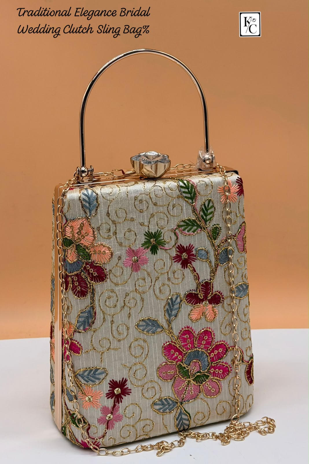 Indian now Bridal wedding Bucket clutch sling bag