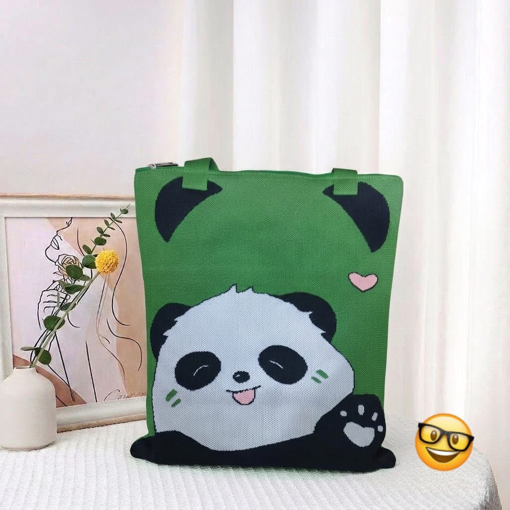Korean style knitted Tote