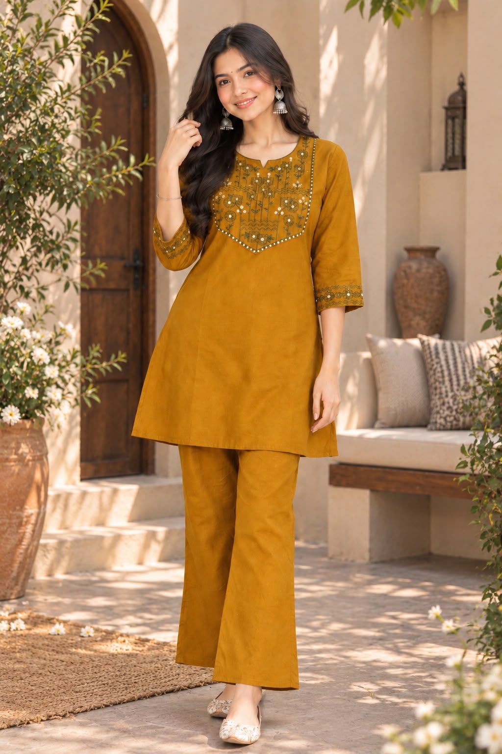 Cotton kurti set